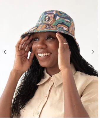 NUEVO Sombrero Cubo Sabaa Goods Psicodelia Edición Limitada Multicolor Forro de Seda OS Foto 1 de 4