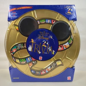 Vintage Mattel The Wonderful World of Disney Trivia Board Game Tin (1997) NEW - Picture 1 of 3