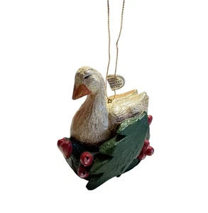 1989 House of Hatten 12 Days of Christmas Ornament 6 Gänse eine liegende Denise Calla - Bild 1 von 7