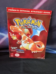 Pokemon Rouge et Bleu Nintendo Game Boy 1998 Guide Stratégique Officiel Charizard Vintage - Photo 1/5