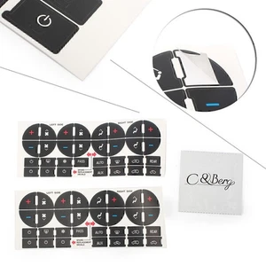 AC Button Repair Kit Decal Stickers Dash Replacement fit Chevy GMC 2007-2013 Car - Picture 1 of 7