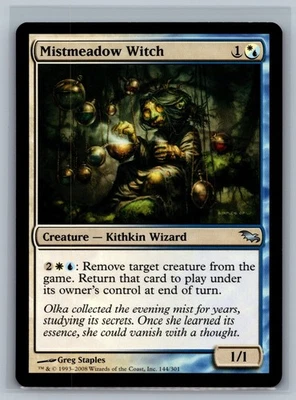 Magic The Gathering Shadowmoor Mistmeadow Witch #144/301 MTG TCG CCG - Image 1 of 2