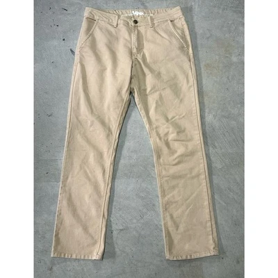 Pantalones de mezclilla Bulletprufe para hombre caqui tostado elástico pierna recta talla 34x34 Foto 1 de 4