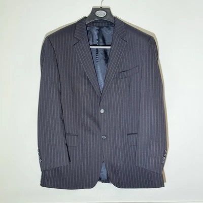 Botany 500 Suit Jacket 100% Pure Virgin Wool Mens Sz 42 Short Stretch Dark Blue - Image 1 of 4