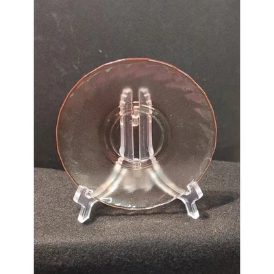 Винтажное РОЗОВОЕ ARCOROC 5,5-дюймовое блюдце с закрученным розалиновым узором - Изображение 1 из 3