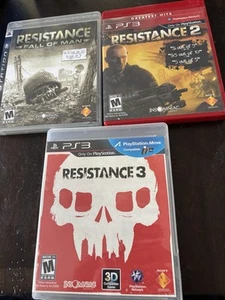 Resistance Trilogy: 2, 3 & Fall of Man (PS3 PlayStation 3) All Complete CIB - Picture 1 of 2