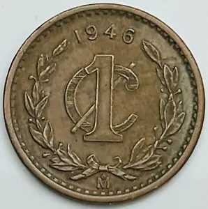 1946 Mexico Centavo KM# 415 Circulated Condition - Picture 1 of 3