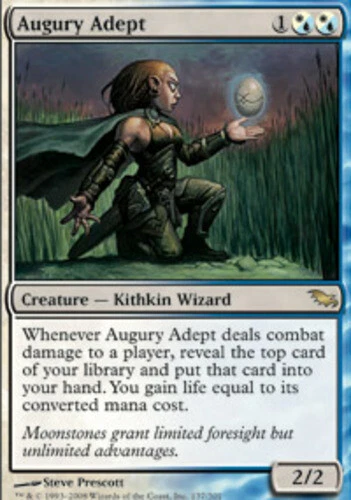 Augury Adept ~ Lightly Played Shadowmoor MTG Magic UltimateMTG Multi-Color Card - Image 1 of 1