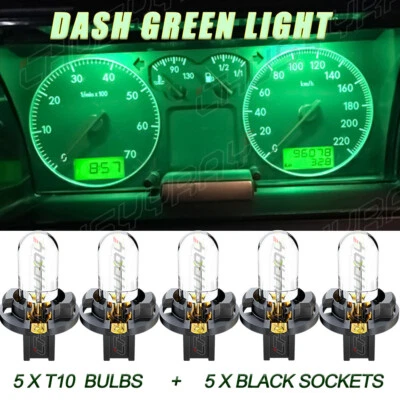 5 peças NOVO medidor de painel de instrumentos luz verde para 1993-1997 Honda Civic Del Sol - Imagem 1 de 4