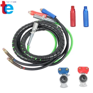 15Ft 3-In1 Air Line Hose Electric Cable Wrap w/Accessories For Semi Trailer 7Way - Picture 1 of 10