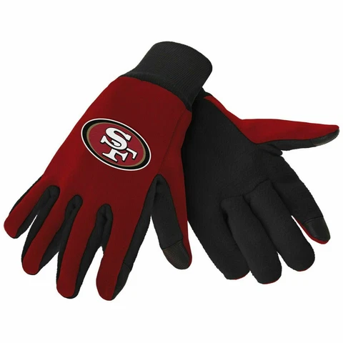 San Francisco 49ers Texting Gloves NEW One Size Fits Most FOCO Cover