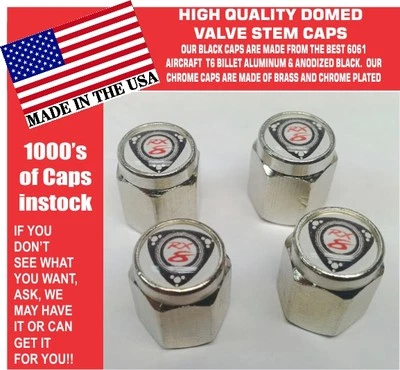 4 Chrome Mazda  RX8  RX 8 Wankel Rotary Engine 12A 13B Valve Stem Caps - Image 1 of 3