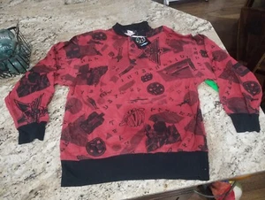 Kinda Insane Vintage All Over Print Maui And Sons Long Sleeve Shirt 1990s AOP #7 - Picture 1 of 4