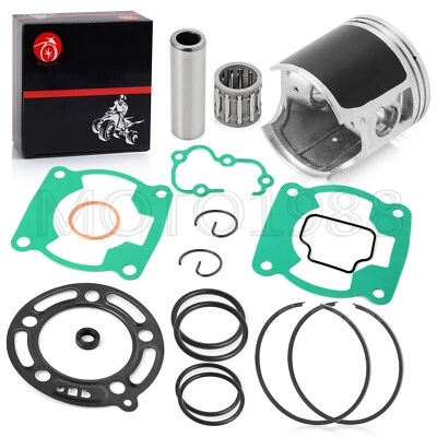 Piston Bearing & Piston Ring Gasket For Kawasaki KX100 1995-2013 STD Bore 52.5mm - Imagen 1 de 4