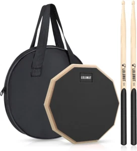 8 Inch Silent Drum Pad, Dumb Drum Beginner Rubber Practice Pad, with 5A Drum ... - Picture 1 of 1
