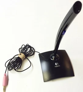 Logitech Audio Microphone 3.5mm 1/8" PC Mac Windows Laptop Mic Zoom Teams Skype - Picture 1 of 2