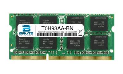 T0H93AA - HP Compatible 16GB PC4-17000 DDR4-2133Mhz 2RX8 1.2v ECC SODIMM - Image 1 of 3
