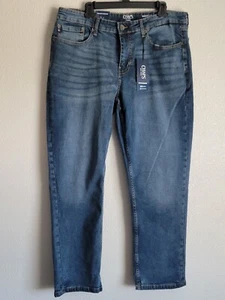 Chaps Jeans Mens Size 36x30 Regular FIt Sits Below Waist Straight Denim Blue - Picture 1 of 10