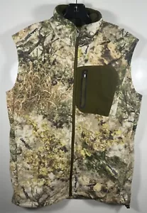 Chaleco polar Cabela's para hombre talla mediana Zonz Woodland camuflado cremallera completa - bolsillos con cremallera - Imagen 1 de 12