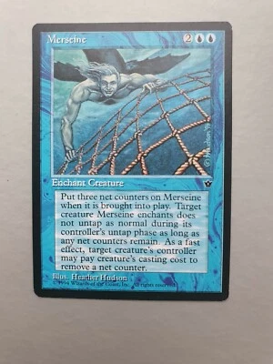 Merseine, MTG Fallen Empires (1994) Common Blue Enchantment NM - Image 1 of 2