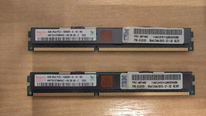 DDR3 ECC Server RAM VLP Low Profile 8GB (2x4GB) PC3-10600R IBM 47J0161 - Picture 1 of 2