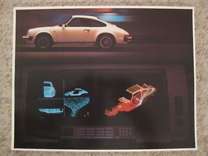 1987 Porsche 911 Coupe Showroom Advertising Sales Poster RARE!! Awesome 17x13