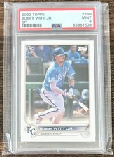 2022 Topps Series 2 Bobby Witt Jr. Short Print SP RC PSA 9 Mint