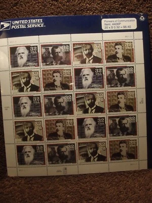SCOTT #3061-3064...PIONEERS OF COMMUNICATION...PANE OF 20 (32c) STAMPS...MNH - Image 1 of 2