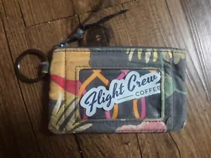 Vera Bradley Wallet With ID Card Window Card Holder Gray Teal Floral - Picture 1 of 8