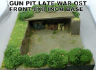 BUILT 1/35--GUN PIT OST FRONT LATE WAR 8X8 IN BASE