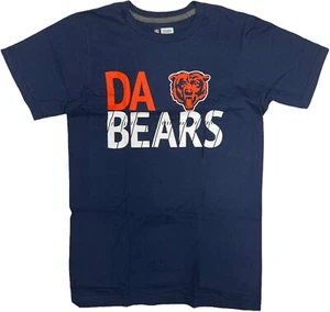 NFL Chicago Bears Da Bears Men’s Soft Ring Spun T-Shirt Navy Small - Picture 1 of 2