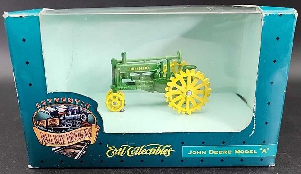 VINTAGE ERTL John Deere Model A Tractor 1/43 Scale Die Cast Metal NOS - Image 1 of 4