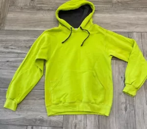 Fruit of the Loom Light Bright Green Hooded Sweatshirt Size Small Hoodie - Picture 1 of 5