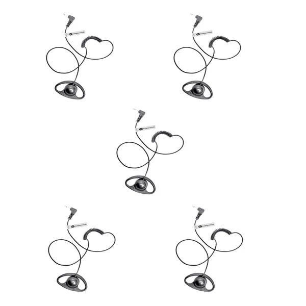 Pack Of 5 COBRA Radio 1 Pin D Shape Listen Earpiece CXR900 MT100 MT200 Li6500 - Image 1 of 3