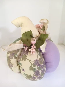 Decorative Pumpkin fabric stuffed sculpture - Picture 1 of 4