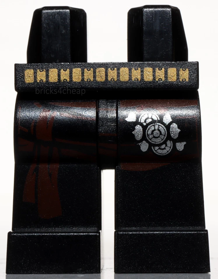 Lego Black Legs with Sash and Buckle Pattern - Image 1 of 1