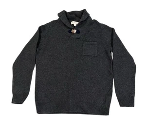 Frederick Anderson Copenhagen Herren Wasserfallausschnitt Lammwollmischung Pullover Größe L Neu mit Etikett - Bild 1 von 5