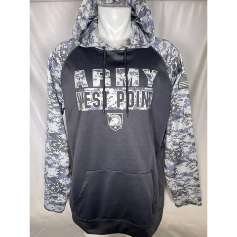 Army West Point Black Knights Colosseum OHT Grey Digital Camo Hoodie Men's XXL Cover