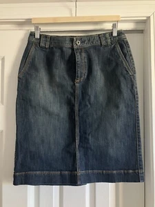 Liz Claiborne 8 Denim Jeans Bleistiftrock mit Stretch - Bild 1 von 7