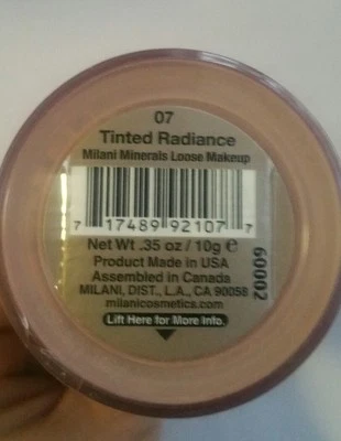 New MILANI Minerals Loose Makeup Powder#7 TINTED RADIANCE - Image 1 of 2
