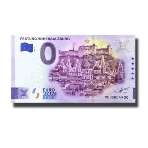 Billete de recuerdo de 0 euros fortaleza Hohensalzburg Austria NELB 2024-3 - Imagen 1 de 2