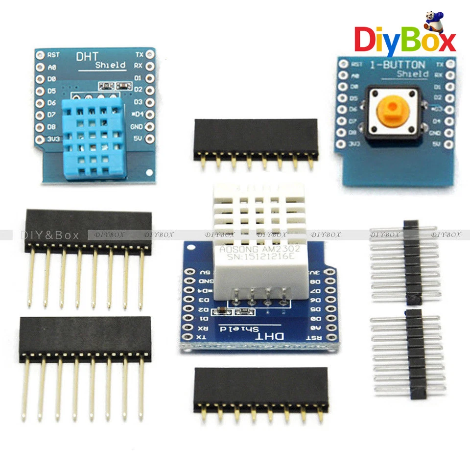 WeMos Mini D1 DHT11 DHT22 AM2302 Temperature Humidity Sensor Button Shield - Image 1 of 1