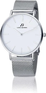 Orologio Luca Barra Acciaio Uomo Argento Maglia Milano Solo Tempo _BU86 - Foto 1 di 2