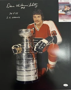 Dave Schultz Philadelphia Flyers Signed Autographed 16x20 Photo JSA COA - Picture 1 of 7