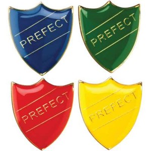 Prefect School/Club Pin Fastening Enamel Badge - four colours