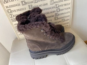 Stivali donna Sam Edelman Kyler 2 pelliccia sintetica plateau taglia 8,5 - Foto 1 di 4