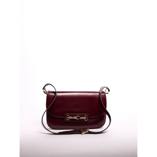 Borsa a tracolla Celine con logo bordeaux