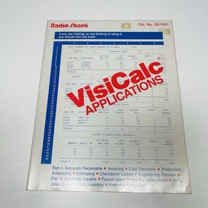 Radio Shack original vintage aplicaciones VisiCalc 62-1051 - Imagen 1 de 12