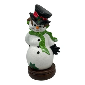 Vintage Byron Formen Keramik rotierend/musikalisch Frosty der Schneemann Figur 13" T - Bild 1 von 10