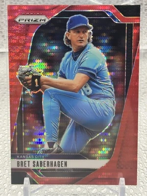 Béisbol Panini Prizm 2025 - Bret Saberhagen #124 - Pulsar rojo/399 Foto 1 de 2